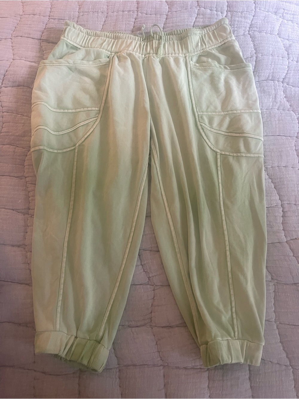 Anthropologie Daily Practice -Light Green Cargo Jogger